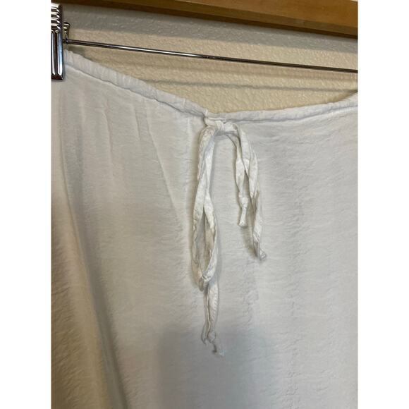 Young Fabulous and Broke White Draw String Waist Maxi Skirt Fit & Flare XS Boho - Picture 2 of 13